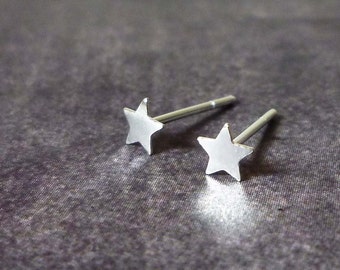 Pendientes Silver Star Stud, Pendientes Sterling Silver Star, Pendientes Star Stud