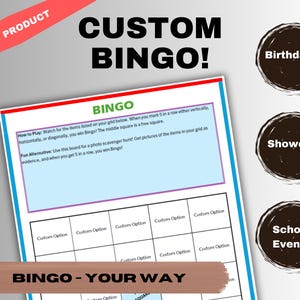 Tarjetas de bingo personalizadas
