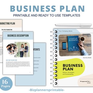 Business Plan Template, Business Plan, Small Business Plan PDF, Business Planner Template, Startup Business Template
