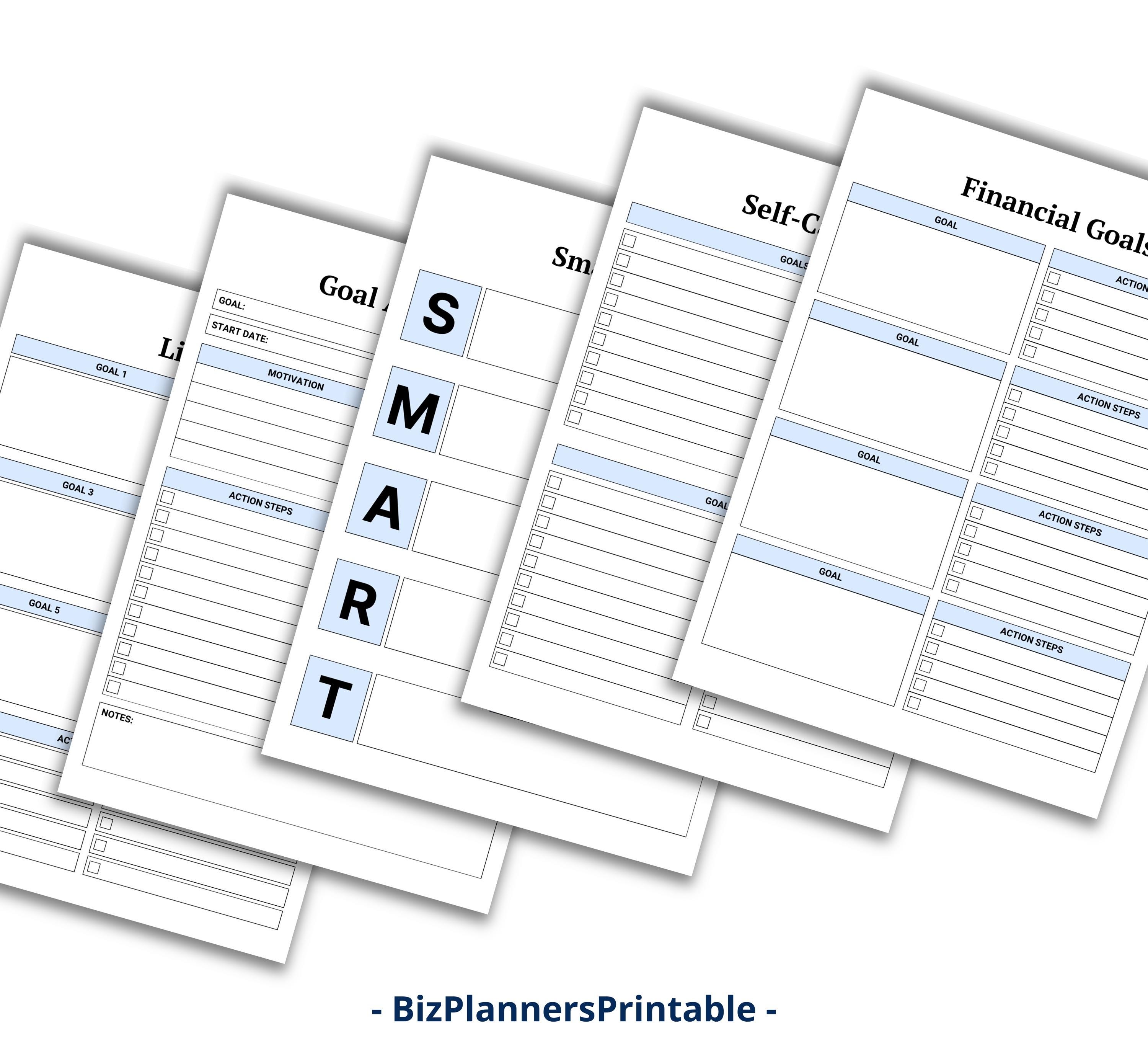 Goal Planning Workbook, 2025 Goals Tracker, SMART Goal Setting Kit, New ...