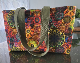 Handmade Purse in Vibrant Boho Color and Pattern