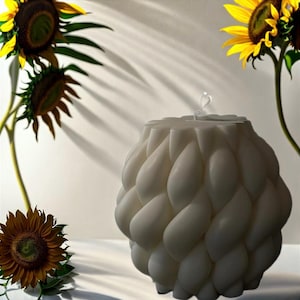 Handmade Scented Soy Wax Pillar Candle – Elegant Home Decor, Housewarming Gift Idea, Long-Lasting Fragrance, Eco-Friendly Candle