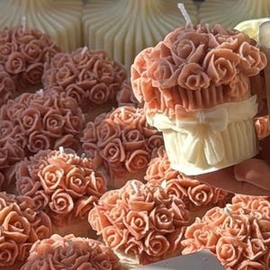 Handmade Bouquet Candle Flower - Perfect Gift with Custom Box & Bow