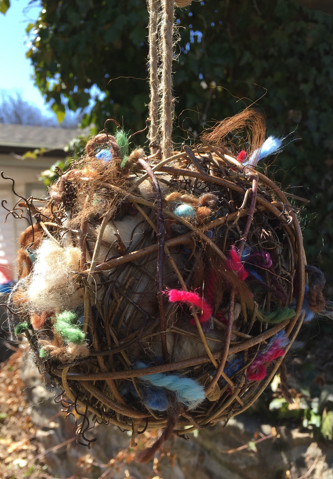 Bird Nesting Balls Alpaca Fiber & Other Goodies Etsy