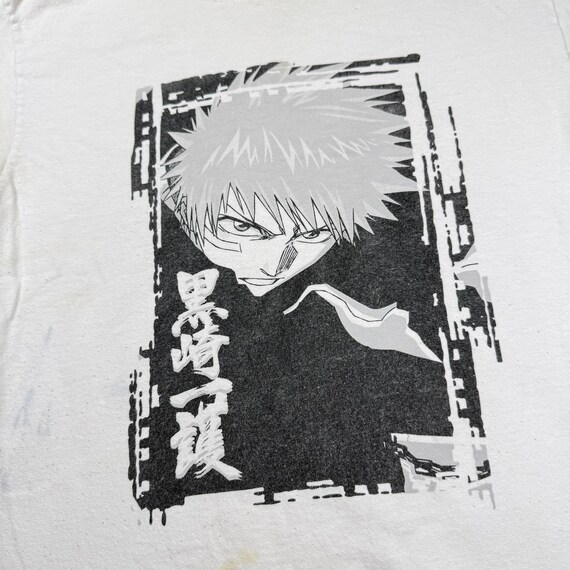ヴィンテージ ブリーチ 黒崎一護 Tシャツ メンズ M 色あせ 白 アニメ 