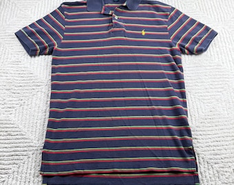 Vintage Polo Ralph Lauren Shirt Men S Striped SS 90s Ivy League Frat Boy Preppy