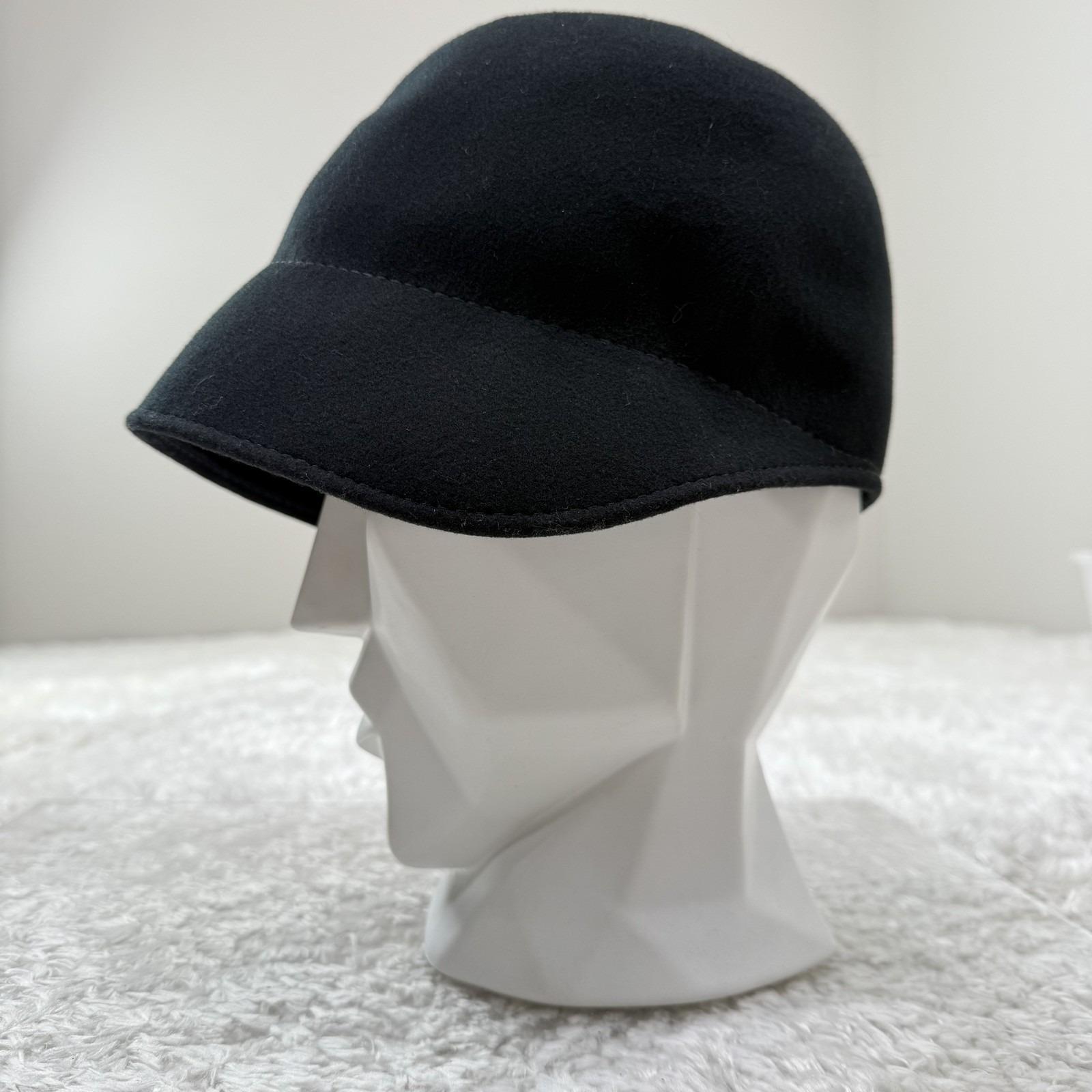 Raffaello Bettini Hat Cloche Womens Medium Wool Bow Studded  display picture 1