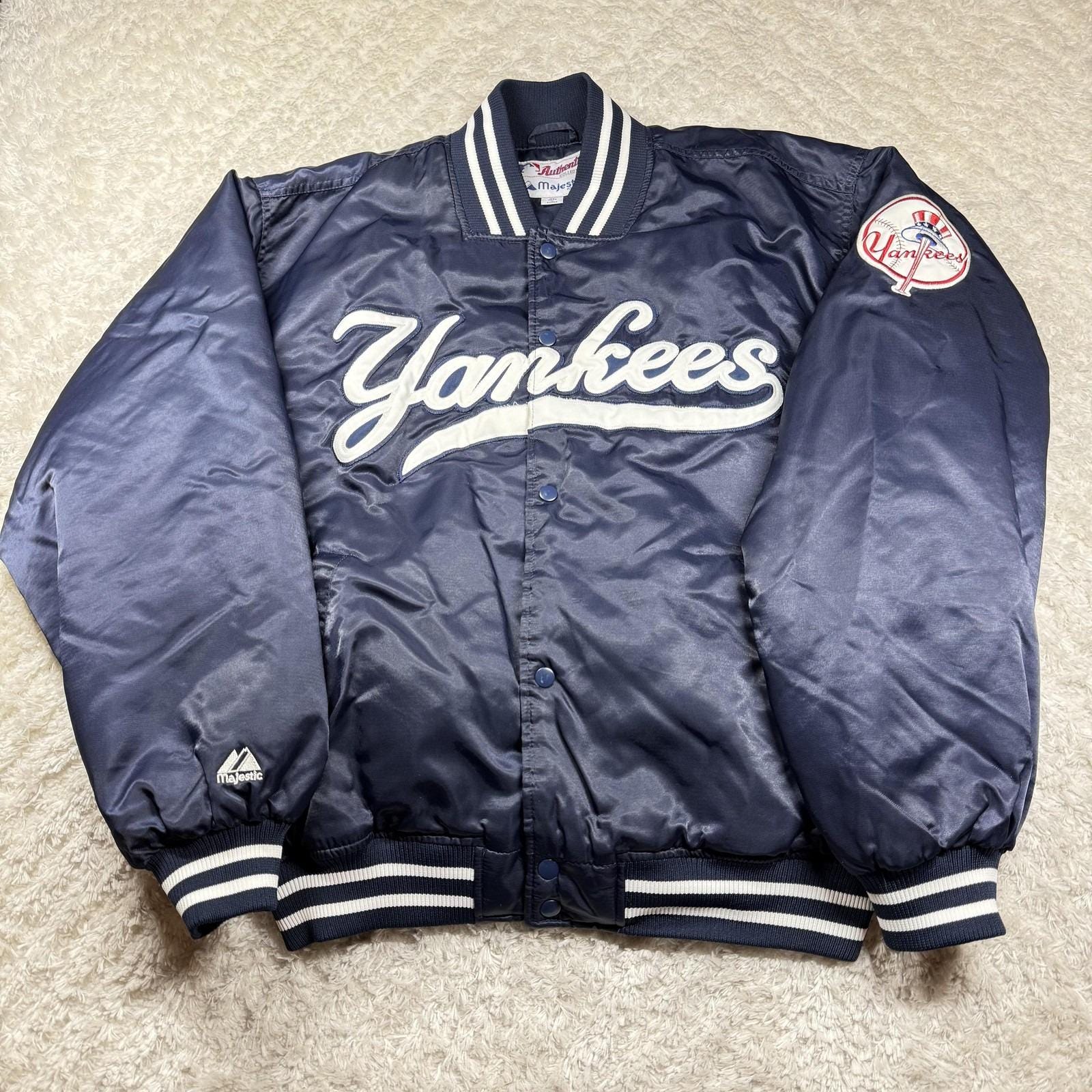 Yankees Majestic ジャケット M ネイビー New York Yankees Majestic On-Field Therma Base Thermal Full