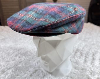 Gorra Pendleton VTG, estilo taxista, estilo escocés, de lana, para conducir, cazar y repartidor de periódicos, años 70