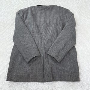 Jordache Blazer Herren 46L Leinen Wollmischung Vintage Jacke 90er 80er Jahre Academia Preppy Bild 2