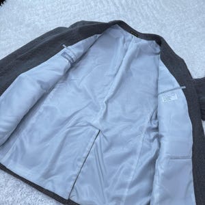 Jordache Blazer Herren 46L Leinen Wollmischung Vintage Jacke 90er 80er Jahre Academia Preppy Bild 9