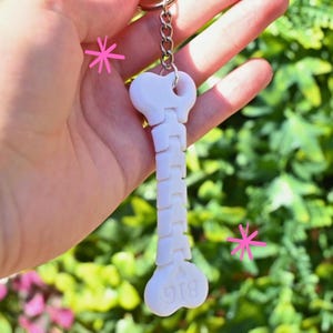 Flexi Bone, fidget, badge charm, keychain, nurse, md, cna, ortho, surgery, healthcare