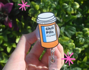 Chill Pills バッジリール、薬局、看護師、医師、CNA、ヘルスケア
