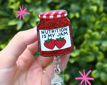 La nutrition, c'est ma confiture, enrouleur de badge, diététicien, nutritionniste, soins de santé