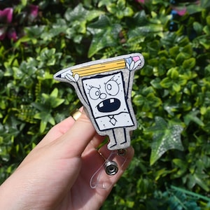 Doodlebob, badge reel, teacher