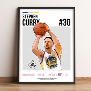 Stephen Curry Poster, Basketball Art, Stephen Curry Fan Gift, Vector Illustration, Sports Wall Decor, Digital Download - SC3.