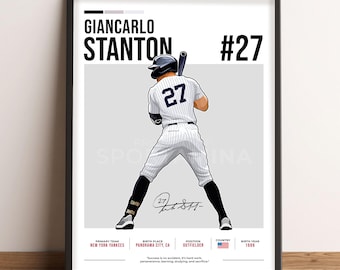 topps2015 ジャンカルロ・スタントン布カード ジャンカルロ・スタントンの直筆サインカード - Etsy 日本
