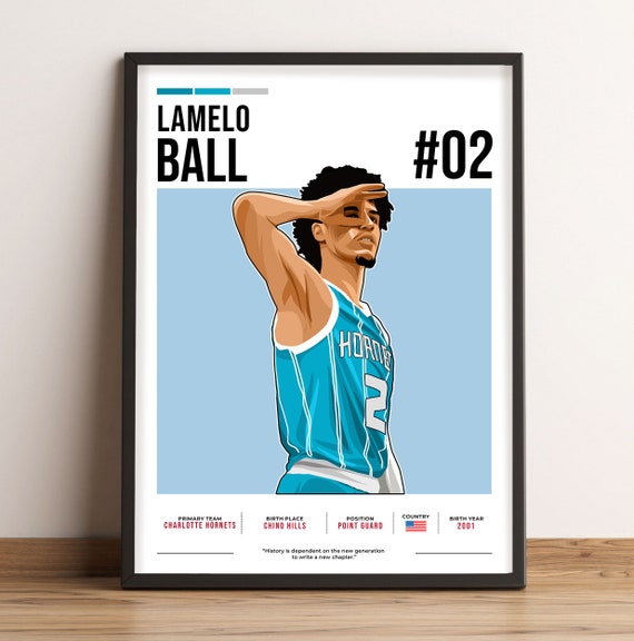 Lamelo Ball Poster, Basketball Print, Lamelo Print Vector Art