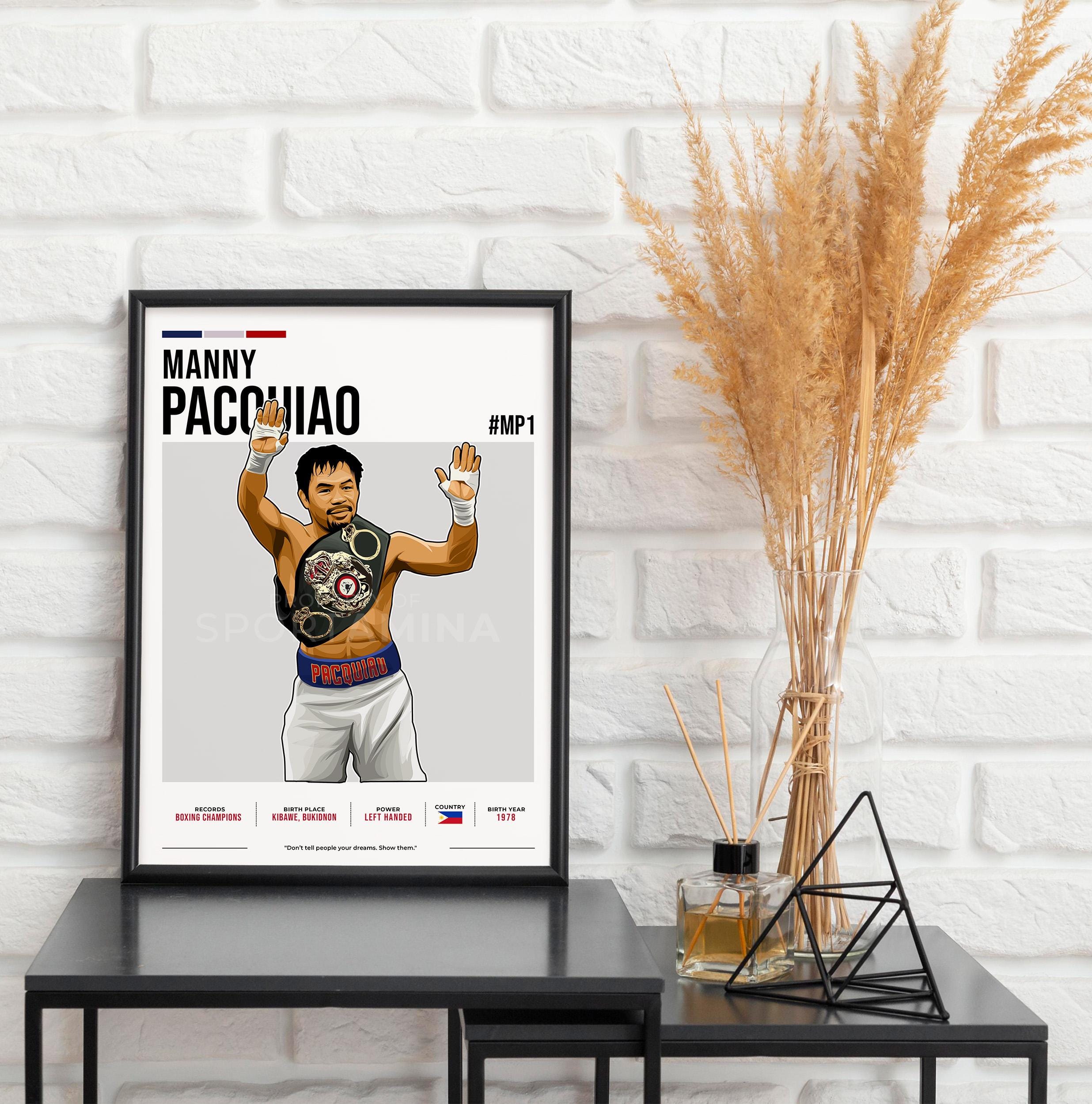 Manny Pacquiao Poster, Boxing Art, Manny Pacquiao Fan Gift, Vector
