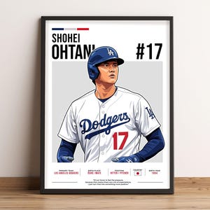 Affiche Shohei Ohtani, art de baseball, cadeau de fan de Shohei Ohtani, Illustration vectorielle, décoration murale sport, téléchargement numérique - SO1.