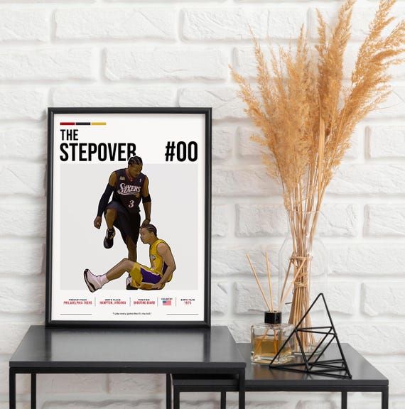 Allen Iverson Poster, Basketball Art, Allen Iverson Fan Gift, the