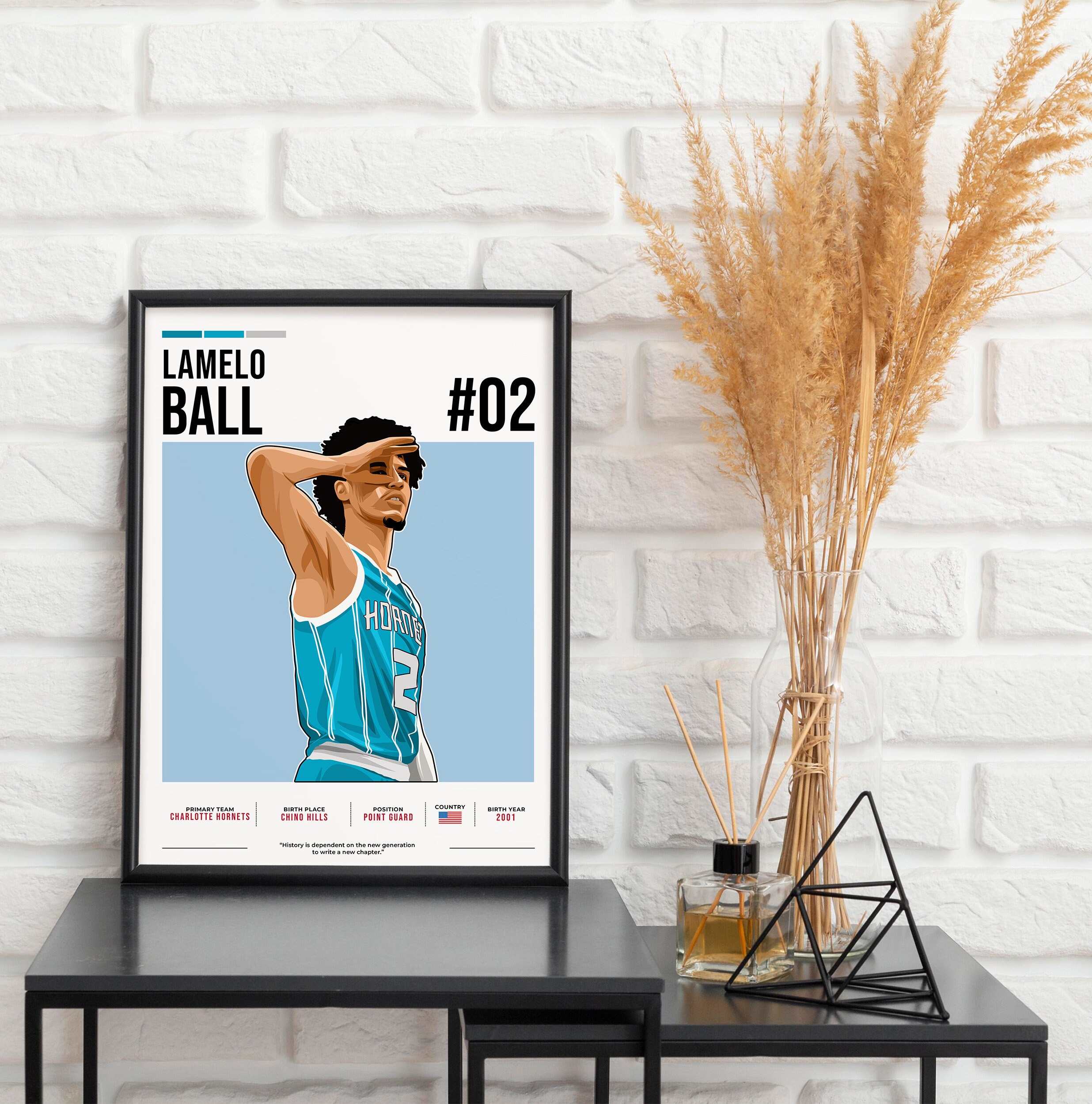 Lamelo Ball Poster, Basketball Print, Lamelo Print Vector Art