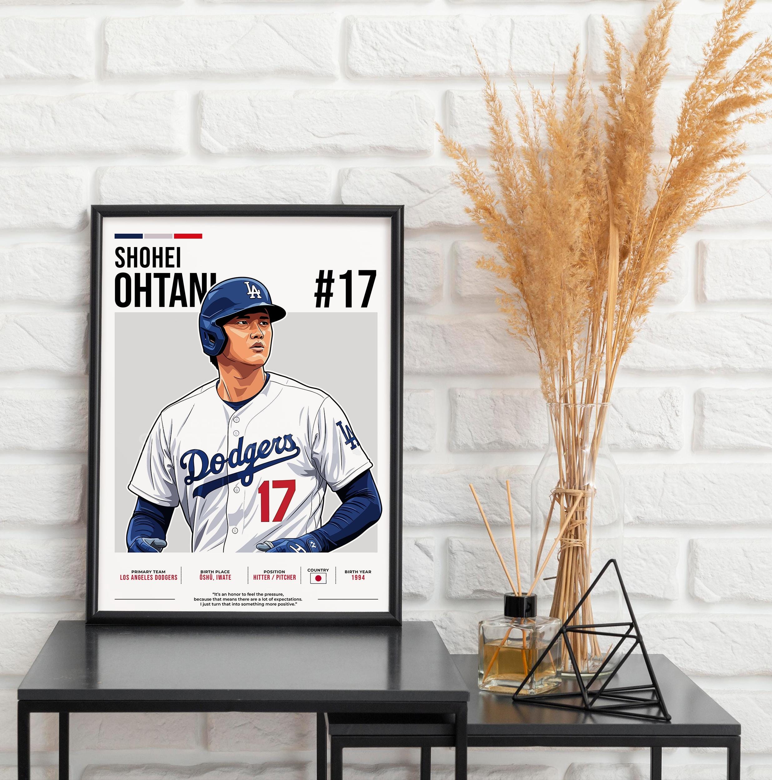 Shohei Ohtani Poster, Baseball Art, Shohei Ohtani Fan Gift, Vector