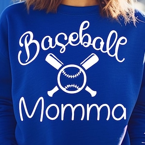 Baseball maman SVG - Baseball de sport pour les mamans, les mères, les mamans Utilisation de fichier SVG numérique avec des machines Cricut ou Silhouette - fichier PNG bonus