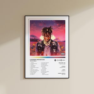 Juice WRLD Legends Never Die Album Cover Poster | Legends Never Die Poster | Legends Never Die | Digital Print | Juice WRLD Poster Print