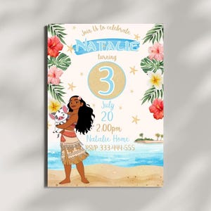 Tags de agradecimento da Moana: lembrancinha de festa tropical (download digital)