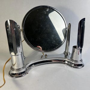 Vintage Art Deco Bel-Ayre Chrome Lighted Vanity Mirror