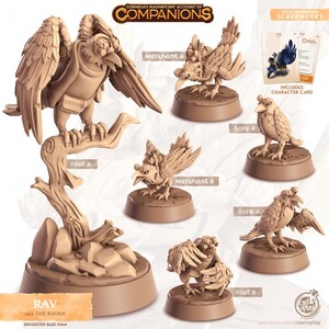 Compagni Rav Wild - Compagni Cornelias - Lancia e gioca - Resina / Sla da 28 mm - Miniature Wargaming Fantasy 8K - Mordheim Frostgrave DnD