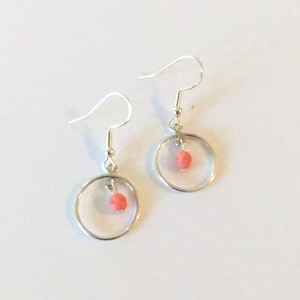 Sterling Silver and Czech Glass Earrings.