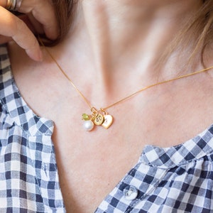 Collar para 40 cumpleaños: regalo de joyería de plata de ley con piedra natal