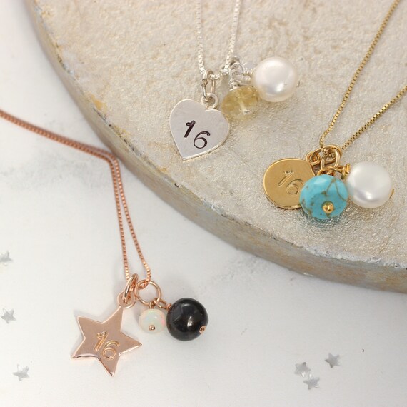 Rose Gold or Gold with an Opal for October Birthday Gifts Personalised Modern Teardrop Photo Locket Necklace in Sterling Silver