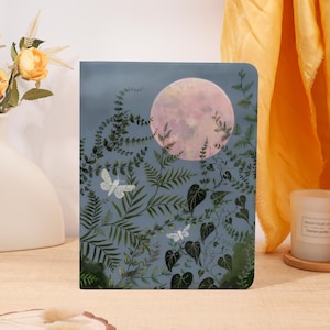 Moon Butterfly iPad Case with Pencil Holder,iPad 11/10/9th,2025 New iPad Air 7 11&quot;/13&quot;,iPad Mini Cover,iPad Pro 2024/2022,iPad Air 6/5/4th
