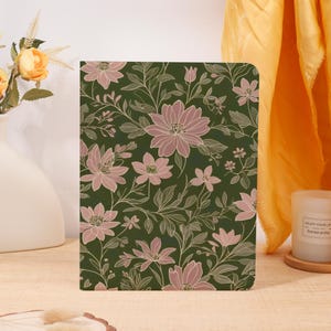 Elegant Flowers iPad Case with Pencil Holder,iPad 11/10/9th,2025 New iPad Air 7 11&quot;/13&quot;,iPad Mini Cover,iPad Pro 2024/2022,iPad Air 6/5/4th