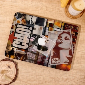 Coque MacBook rétro cool collage, housse d&#39;ordinateur portable personnalisée pour MacBook Air 15/13 pouces, Mac M4 M3 M2 M1, coque pour MacBook Pro 16/15/14/13, Mac Air 13 A2337