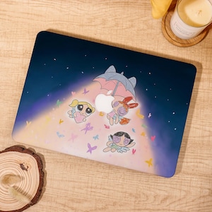 Coque MacBook pour fille de dessin animé mignonne, housse d&#39;ordinateur portable personnalisée pour MacBook Air 15/13 pouces, Mac M4 M3 M2 M1, coque pour MacBook Pro 16/15/14/13, Mac Air 13 A2337