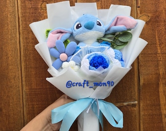 Graduation Gift, Mothers day, apreciation teachers, Handmade Crochet Flower Bouquet, Sunflower, Gifts of children, Birthday, roses , tulipan