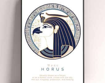 ホルスの目ポスター：古代エジプト神話のアートプリント - Etsy 日本