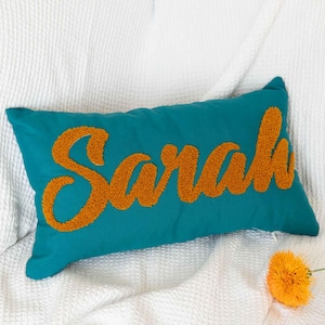 Personalized Pillow Punch- Custom Embroidered Cushions for Birthdays, Weddings & Baby Showers - Unique Gifts for Family and Couples