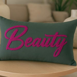 Punch Needle Pillow – Personalized Housewarming Gift, Unique Sleepover Gift for Couples & Kids Bedroom, Unique Home Decor