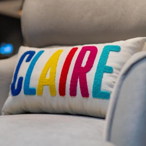 Punch Pillow - Customizable Punch Needle Embroidery for Cozy Home Decor - Gift for Housewarmings Birthdays, Pillow With Embroidery