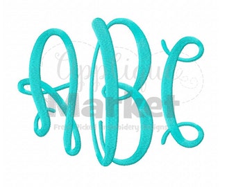 Machine Embroidery Design Embroidery Graceful Jumbo Monogram Alphabet Font INSTANT DOWNLOAD