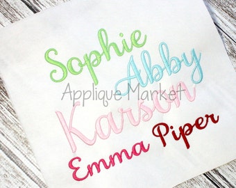 Machine Embroidery Design Font  Samantha Alphabet INSTANT DOWNLOAD