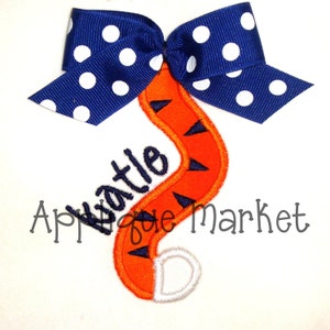 Machine Embroidery Design Applique Tiger Tail INSTANT DOWNLOAD