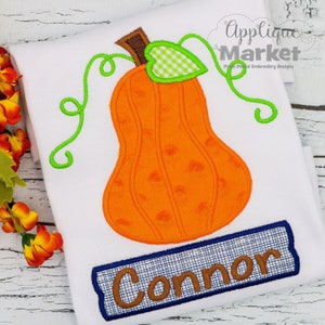 Machine Embroidery Design Applique Pumpkin 5 Vine INSTANT DOWNLOAD