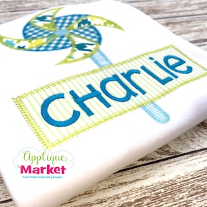 Machine Embroidery Design Applique Rectangle Zig Zag Stitch INSTANT DOWNLOAD