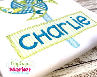 Machine Embroidery Design Applique Rectangle Zig Zag Stitch INSTANT DOWNLOAD